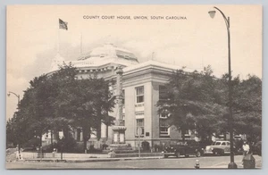 Postkarte mit geteilter Rückseite County Court House Union South Carolina - Bild 1 von 2
