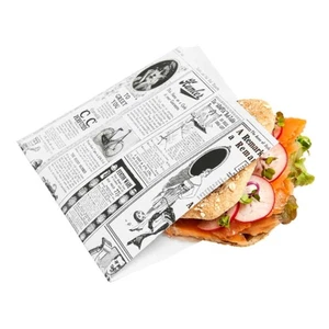 Panini Crepes Snack Tüten Zeitungspapier Times 17x18 cm 500 Stück GarciaDePou - Bild 1 von 4