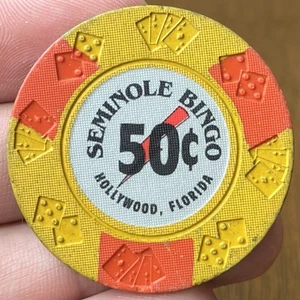 Seminole Bingo Casino Hollywood Florida 50 Cent Chip - Bild 1 von 3