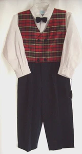 Niño Talla 4: Nuevo con etiquetas Boutique ~WILL'BETH~ TRAJE FORMAL 4 piezas: Ideal para NAVIDAD - Imagen 1 de 5