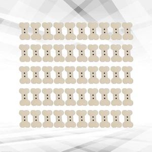 100pcs Bone Shape Buttons DIY Two Holes Buttons Wooden DIY Handcraft Accessary - Picture 1 of 11