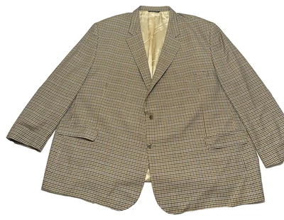 Chaqueta Blazer Abrigo Deportivo Jack Victor Clásico Rochester Marrón Pata de Gallo 62 Foto 1 de 4