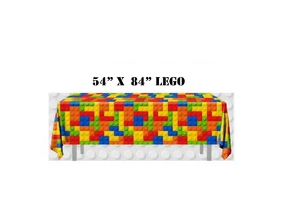 ¡NUEVO! LEGO Bloque de Ladrillo Fiesta Plástico Mantel Cubierta 54" x 84" Foto 1 de 3