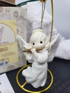 Momenti Preziosi "Gioia al Mondo" 153338 Angelo Flauto Ornamento 1996 Enesco - Foto 1 di 8