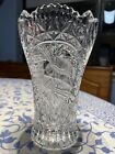 Vintage Hofbauer Byrdes Germany Leaded Cut Crystal Glass Vase 8
