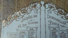 Calendrier plat du Journal des Demoiselles 1893, décor dorures, Paris 