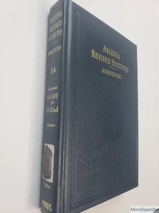 Arizona Revised Statutes Annotated: 3A Counties. West. - Picture 1 of 2