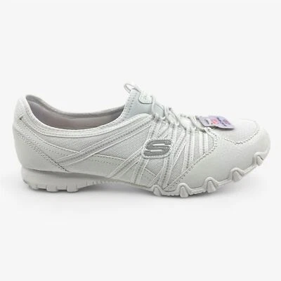 Zapatilla deportiva Skechers Bikers Lite Relive blanca para mujer calce relajado Foto 1 de 4