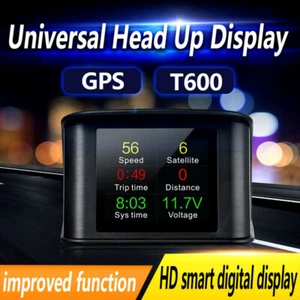 Car Truck Smart HUD GPS Speedometer Head Up Display Overspeed Alarm Universal US - Picture 1 of 12