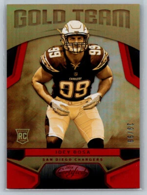 Joey Bosa 2016 Panini Certified Gold Team Rookie RC Mirror Red /99 #11 TC2824 - Image 1 of 2