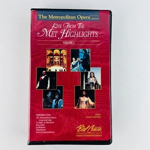 The Metropolitan Opera - Live From the Met Highlights Volume I VHS Video Tape - Picture 1 of 2