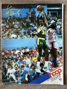 NBA HOOP MAGAZINE SACRAMENTO KINGS VS. SONICS PROGRAM XAVIER MCDANIEL COVER 1987 - Picture 1 of 13