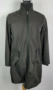 Caslon Windbreaker Jacket Women's Size M Brown Pockets Full Zip Lined Polyester - Picture 1 of 9