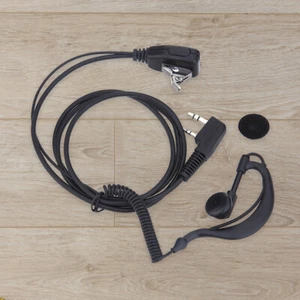 2 PIN Earpiece Headset PTT MIC Walkie Talkie Headphone for Baofeng UV5R - Zdjęcie 1 z 6