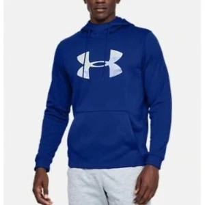 Sudadera con capucha Under Armour lana logotipo grande talla grande NUEVA - Imagen 1 de 9