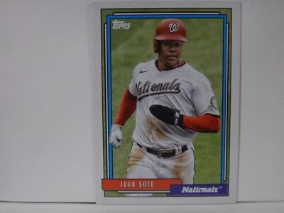 🔥2021 Topps Update 1992 Redux  - Juan Soto Washington Nationals #T92-49 - Image 1 of 2