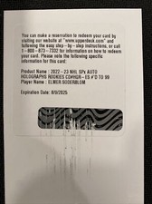 2022-23 Upper Deck SPx Holographs Rookies Elmer Soderblom Auto # /99