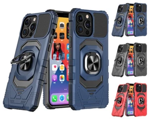 for iPhone 14 Pro / iPhone 14 Pro Max Case Robotic Ring Stand Cover+Prytool - Picture 1 of 19