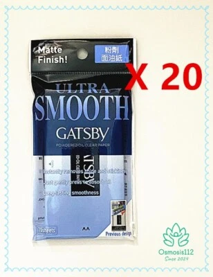 (Упаковка из 20) Gatsby порошковое масло прозрачная бумага матовое покрытие, супер абсорбент. - Изображение 1 из 2
