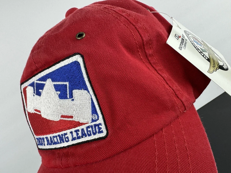 Indy Racing League ~ Boné pai chapéu alça carro IRL ~ bordado vermelho novas etiquetas - Imagem 1 de 4