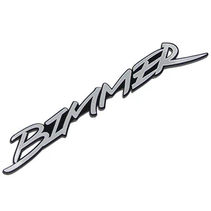 DTK Car Emblem Sticker Bimmer 70202 Metal Car Full Name Chrome Badge for BMW - Picture 1 of 7