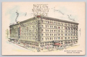 Shirley Savoy Hotel Denver Colorado CO 1948 Postkarte - Bild 1 von 2