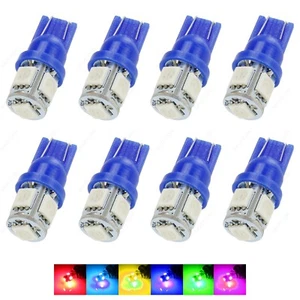8 x Bombillas LED azules 5SMD domo mapa cuña RV 168 194 T10 W5W 2821 921 + HERRAMIENTA - Imagen 1 de 6