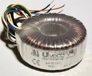 Transformador Toroidal ULVECO Modelo AA-72119 Sec. Doble 26V/26V .58A - Imagen 1 de 3