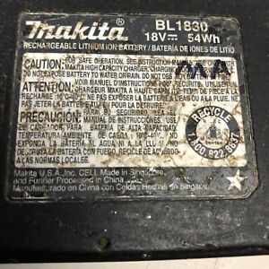 Makita BL1830 18v 3,0ah batterie Li-Ion d'occasion bonne 7,5/10 (MA)