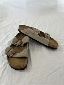 Sandalia Birkenstock Arizona Birko-Flor, Gris, Talla 40 EU 9-9.5 EE. UU. - Imagen 1 de 12
