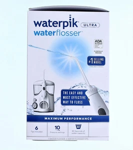 Waterpik Ultra Dental Easy Water Flosser 6 Tips & 10 Settings WP-100W White NEW - Picture 1 of 4