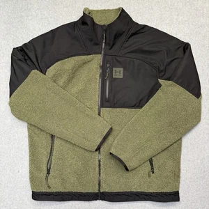 Under Armour UA Mission Full-Zip Boucle Jacke Herren XL grün Swacket Fleece - Bild 1 von 8