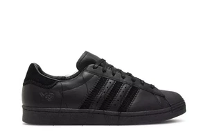 Adidas Y-3 Men's Superstar Low Top Sneakers Black 10 US - Picture 1 of 5