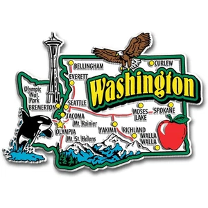 Washington Jumbo State Magnet by Classic Magnets - Picture 1 of 4