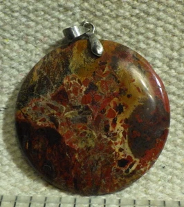 Vintage Jasper natures made a mosaic deer head 1 3/8 pendant for your necklace - Picture 1 of 3