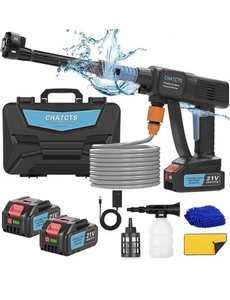 Tragbarer Akku-Hochdruckreiniger, 980 PSI Kabelloser Auto-Hochdruckreiniger mit 2... - Bild 1 von 7