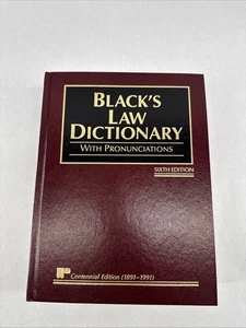 Black's Law Dictionary with Pronunciations, 6th Edition Centennial Edition - Bild 1 von 18