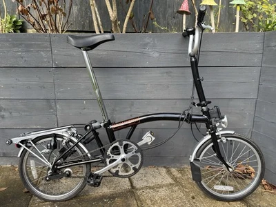 1997 Mk2 Brompton T3 folding bicycle Gloss Black - Collector Timewarp Condition - Image 1 of 4