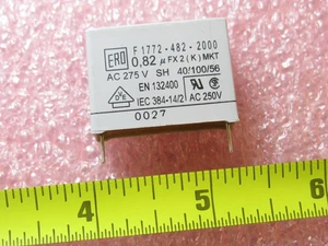 550 PCS VISHAY F1772-482/2000 CAP FILM 820NF 10% 310VAC AXIAL CAPACITORS - Picture 1 of 3
