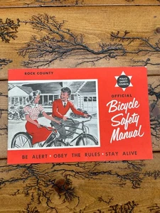 1953 Fahrrad Sicherheitshandbuch von Police Safety Council für Rock County Wisconsin - Bild 1 von 5
