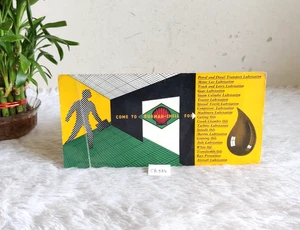 1949 Vintage Burmah-Shell For Planned Lubrication Advertising Paper Card CB924 - Picture 1 of 4