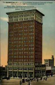 Dallas, TX Southwestern Lebensversicherungsgesellschaft von Texas Vintage Postkarte - Bild 1 von 2