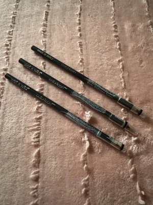LOT OF 3 ~ Wet n Wild Color Icon Brow & Eye Liner Pencils # 655 Charcoal NEW - Image 1 of 3