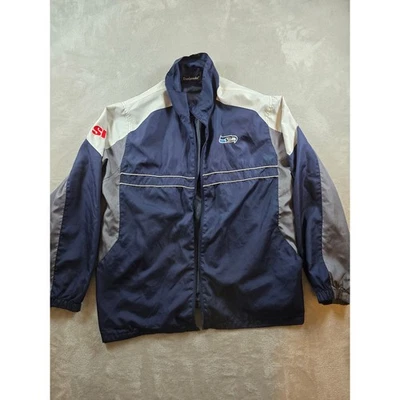 Chaqueta cortavientos Seattle Seahawks para hombre XL Dunbrooke SI logotipo *Leer Foto 1 de 4