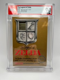 Legend of Zelda NES First Print 5 Screw TM Graded Cart PSA 9.0