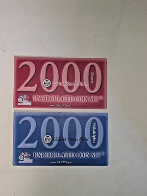 United States Mint Uncirculated Coins Set 2000 P & D - Image 1 of 2