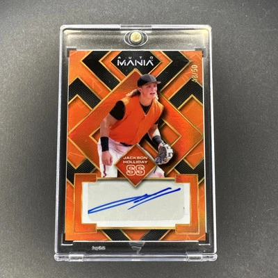 Jackson Holliday 2023 Wild Auto Mania Orange Auto #AM-SQ30 #48/50 - Image 1 of 3