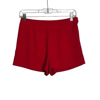 Forever 21 strawberry red flat front shorts size small - Image 1 of 4