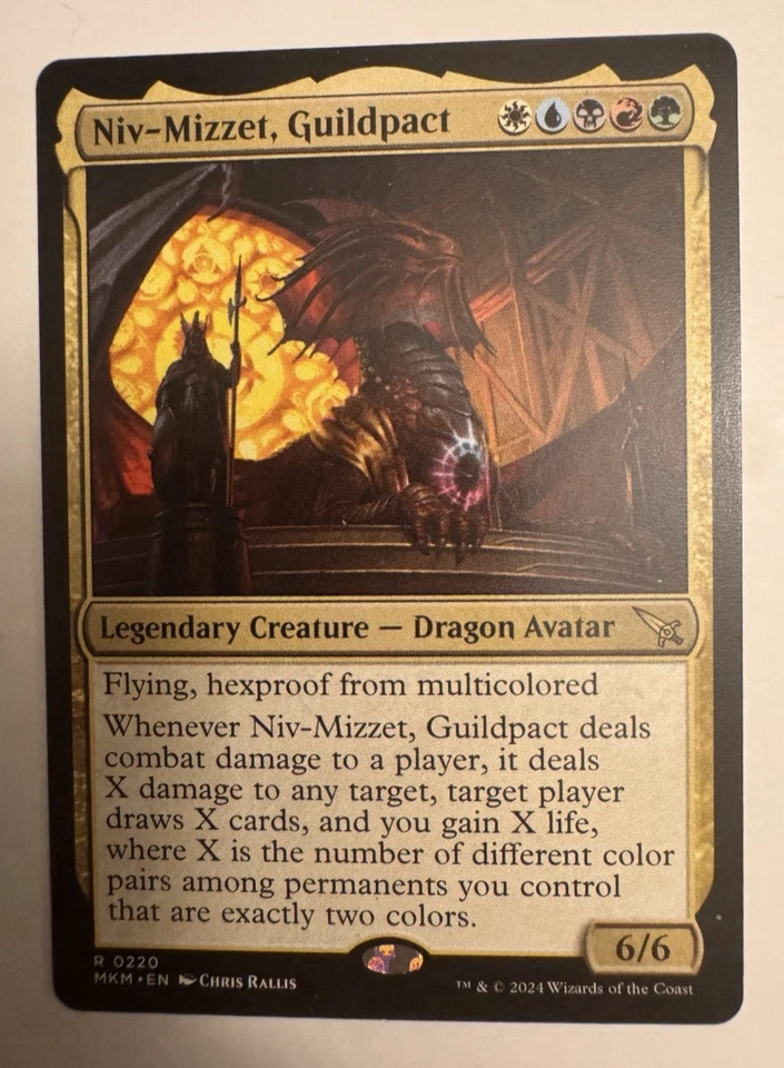 MTG Niv-Mizzet, Guildpact (220/462) Murders at Karlov Manor LP - Image 1 of 1