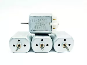 4 x 10mm EJE PLANO D FC-280PC-22125 Motores de bloqueo de puerta de coche Nueva reparación para Mabuchi - Imagen 1 de 2